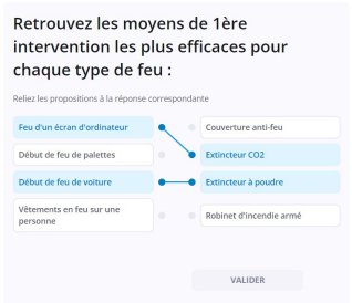 Question de la formation incendie en ligne