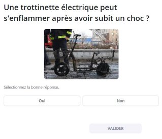 Question de la formation incendie en ligne